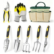 Kit di attrezzi per giardinaggio 8 pezzi - Kit di attrezzi per giardinaggio - Manopole per la cura del giardino - Lame/Spada - Borsa di stoccaggio - Leggero/Duraturo - Attrezzi per giardinaggio
