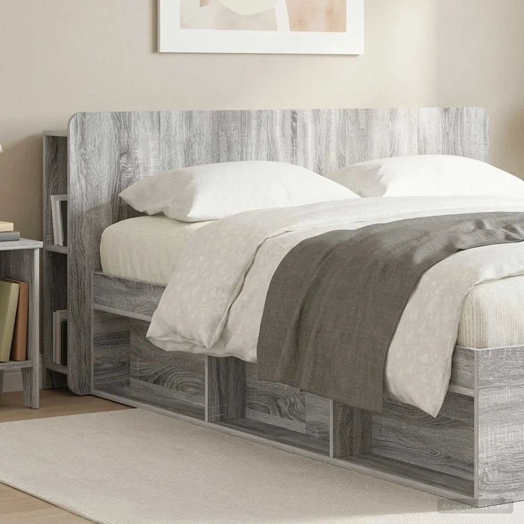Testata del letto Grigio Sonoma Legno ingegnerizzato 8001225