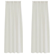 Tenda in Velo con tende 2 pz Crema 245 x 140 cm Poliestere