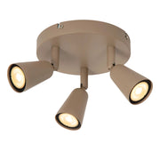 Faretto da soffitto TIANA 3xGU10 beige metallo Lucide
