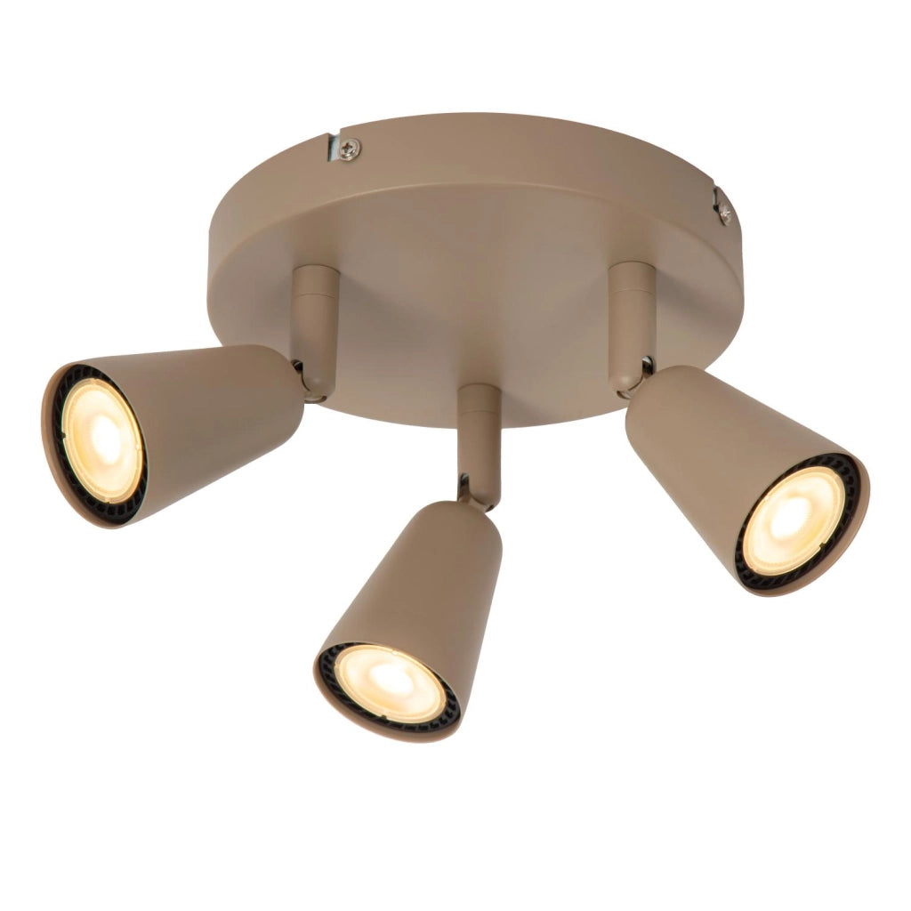 Faretto da soffitto TIANA 3xGU10 beige metallo Lucide