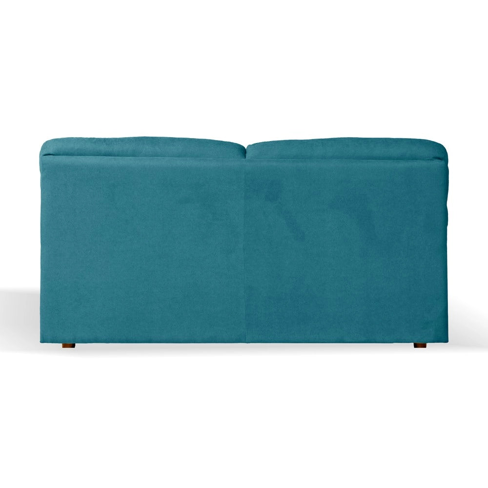 Divano 3 posti Alenda tessuto Roma colore verde acqua 211x98x92h