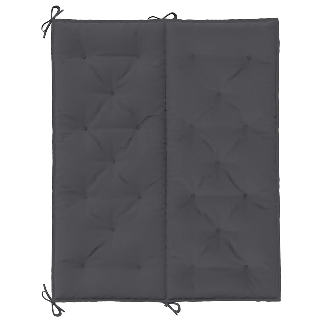 Cuscino per Panca Antracite 120x(50+50)x7cm in Tessuto Oxford 315004