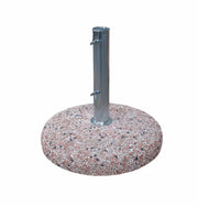 Base in Cemento per Ombrellone da  Giardino con Palo Tubo in Acciaio 50 mm Peso: 35 Kg