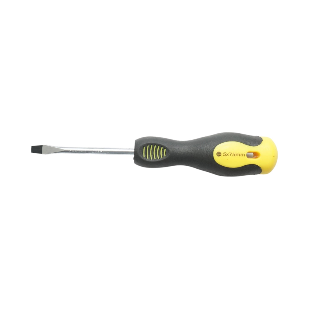 Cacciavite dritto Crownman 5x75mm con punta magnetica professionale Cr-V