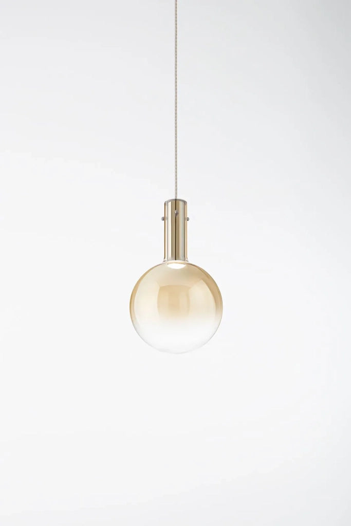 Vetro  LED  Ambra sfumato Ampolla LED 5W  3000K CRI?80 220240V 50/60Hz 340Lm diametro 20cm rosone non incluso