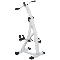 Pedaliera Braccia e Gambe da Divano o Poltrona con Schermo LED, Altezza e Intensità Regolabile, Bianco, 40x42.5x100cm