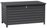 Baule da Esterno con Ruote 142x72x74 cm Grigio