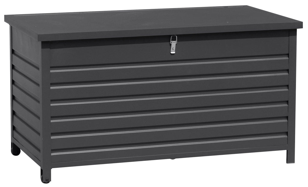 Baule da Esterno con Ruote 142x72x74 cm Grigio