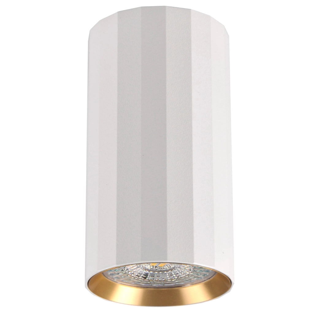 Faretto plafone bianco/oro GU10 Nicea 323460 Polux