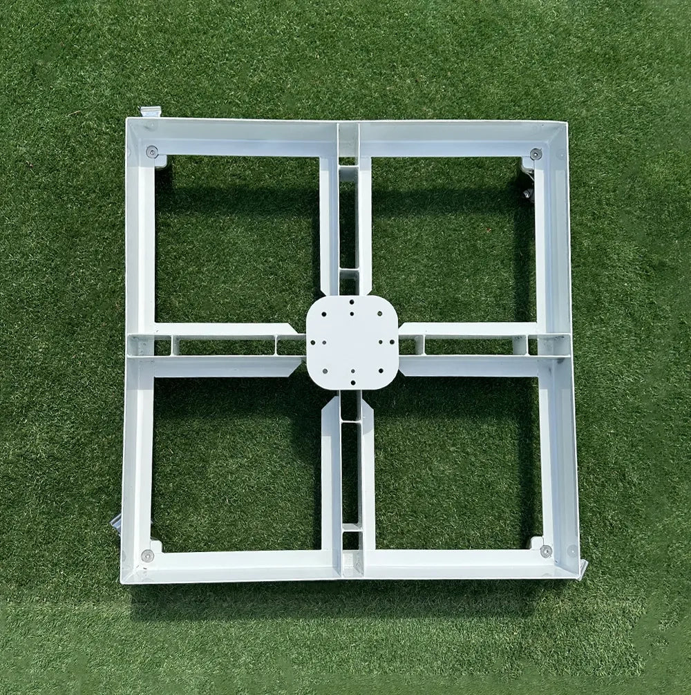 Tempo Style - Base ombrellone a piastra con ruote da 21kg – Bianco
