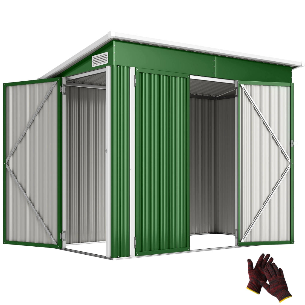 Casetta da Giardino 2,7 m2 ¨C zephmum ¨C Verde 234x132x185 cm