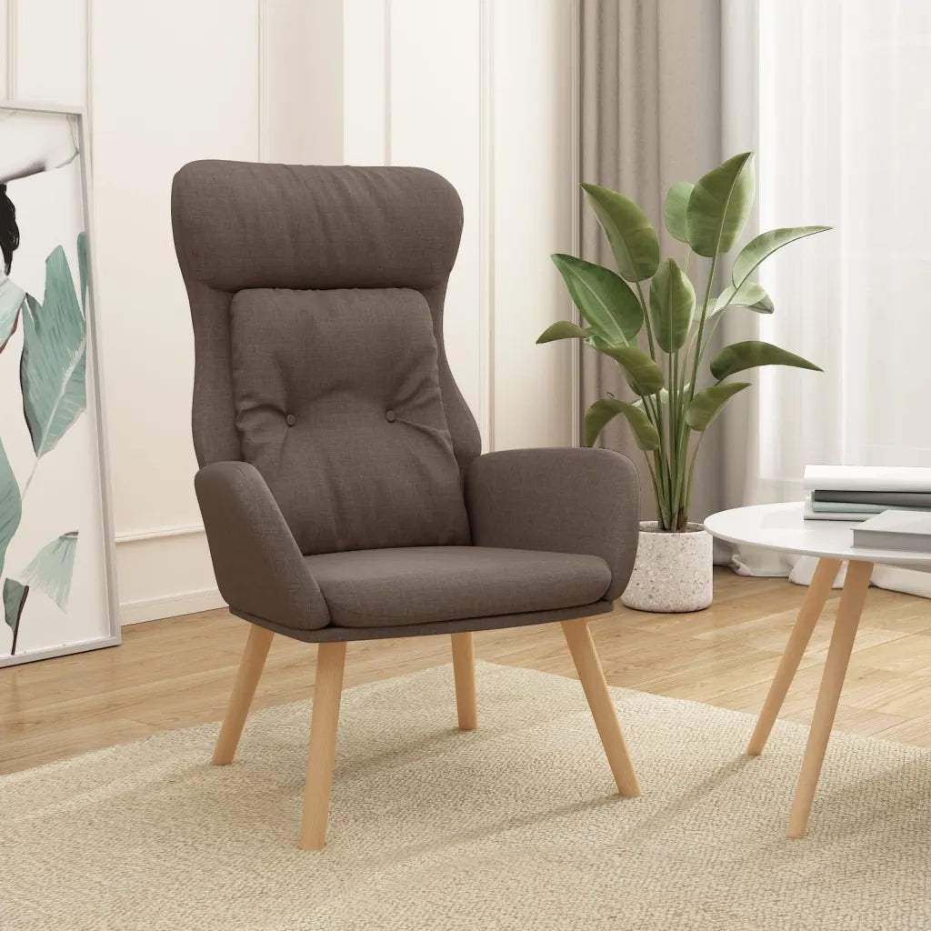 Poltrona Rilassante Tortora in Tessuto 341299