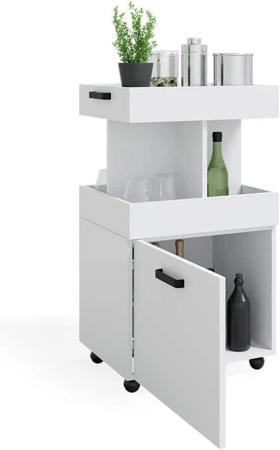 Hausbar - Scaffale per bibite, con porta arrotolabile