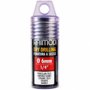 Foretto diamantato a secco raimondi attacco m14 per gres e marmo *** misura Ø6 mm (1/4”), confezione 1