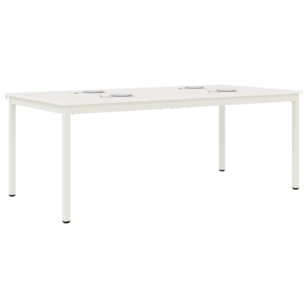 Tavolo da pranzo Bianco 200 x 100 x 75 cm Pino massello 3416326