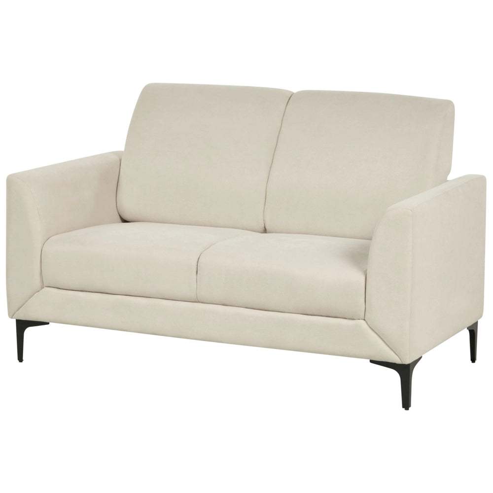 Divano 2 posti in tessuto beige glamour stile classico soggiorno contemporaneo