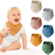 Set di 6 Sciarpe per Bambini in Muslin, con 2 Frecce Regolabili e senza Fili, Ideale come Regalo di Nascita per Ragazzi e Ragazze