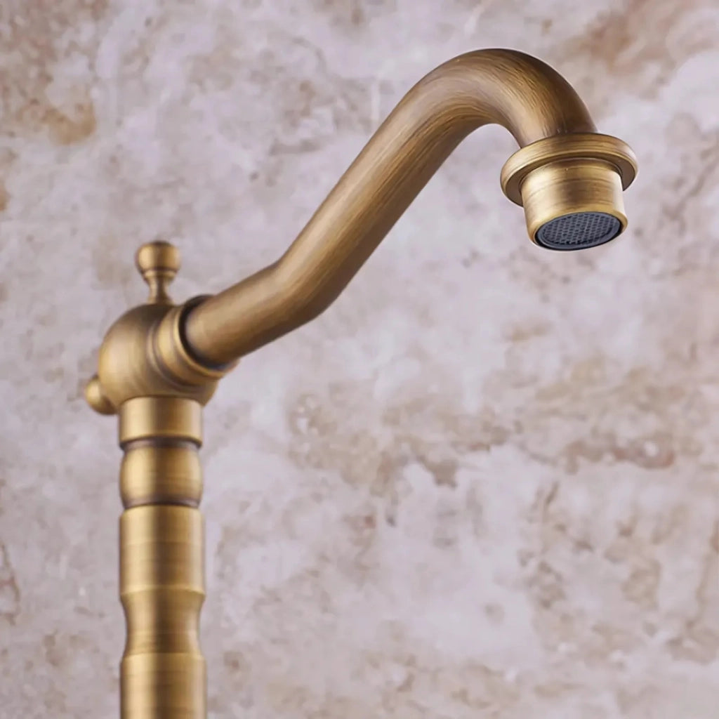 Rubinetto Da Cucina / Da Bagno Rea Rustico Antique Gold