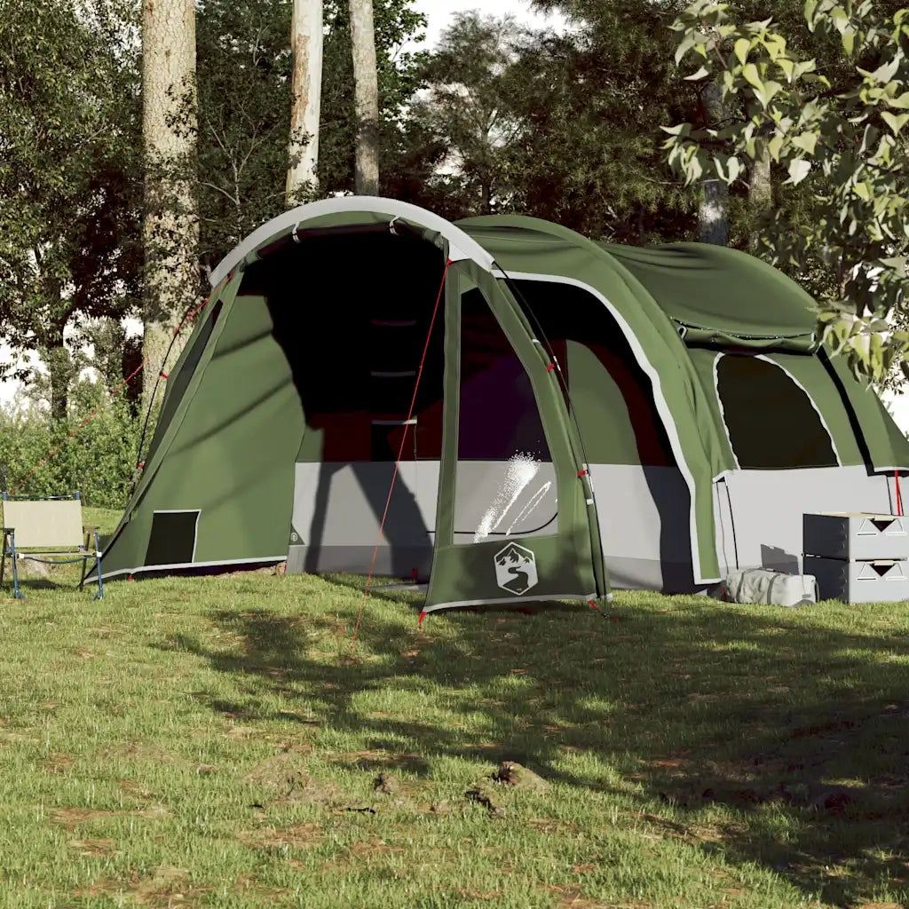 Tenda Familiare per 6 Persone Verde Impermeabile 94731