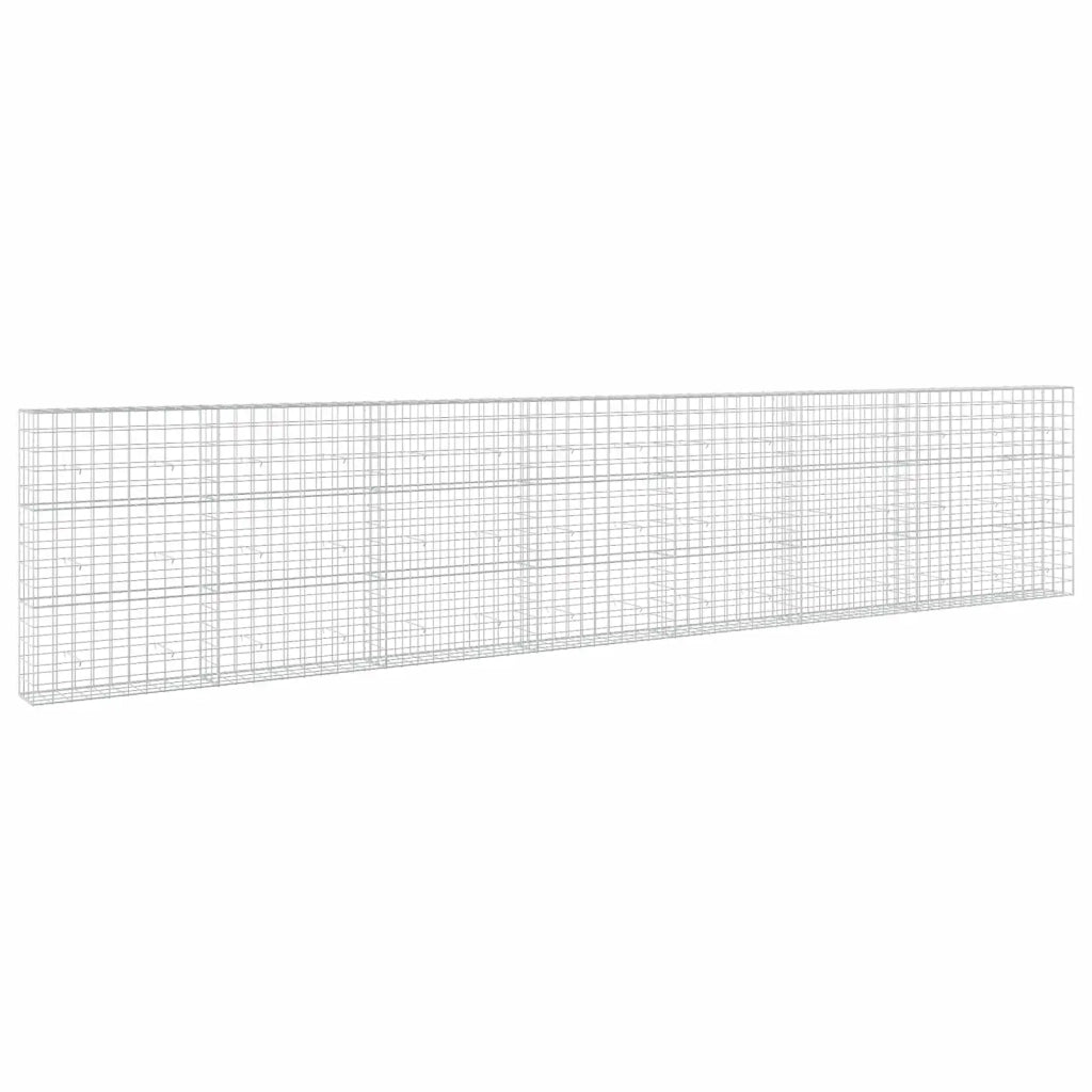 Gabione con filo da 5 mm e rete 10x10 cm 750x30x150 cm 3465153