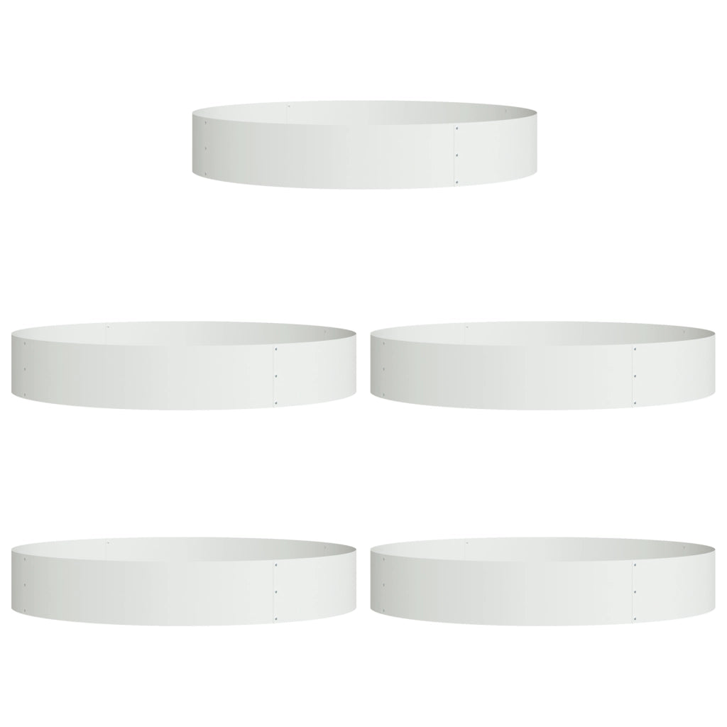 Vaso in Metallo Bianco Bianco Metallo Grande Intarsi Decorativi
