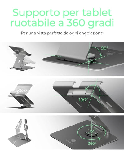 ICY BOX IB-TH200-R Supporto per tablet Alluminio