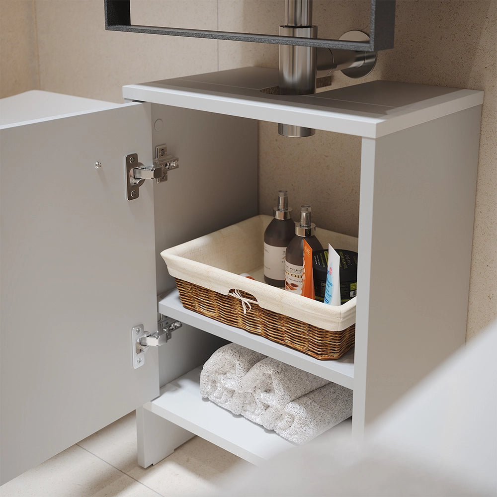 Vicco Mobile sottolavabo per bagno Bianco 38.2 x 57 cm con la porta