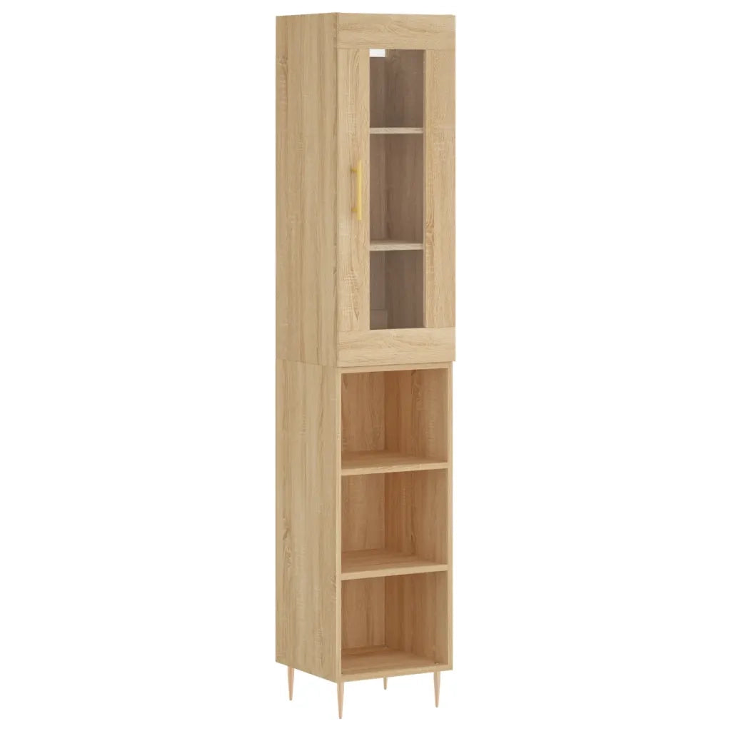 Credenza Rovere Sonoma 34,5x34x180 cm in Legno Multistrato 3199356