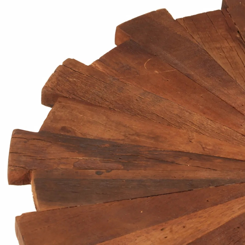 Tavolini da Salotto 2pz in Legno Massello di Recupero e Ferro 356250