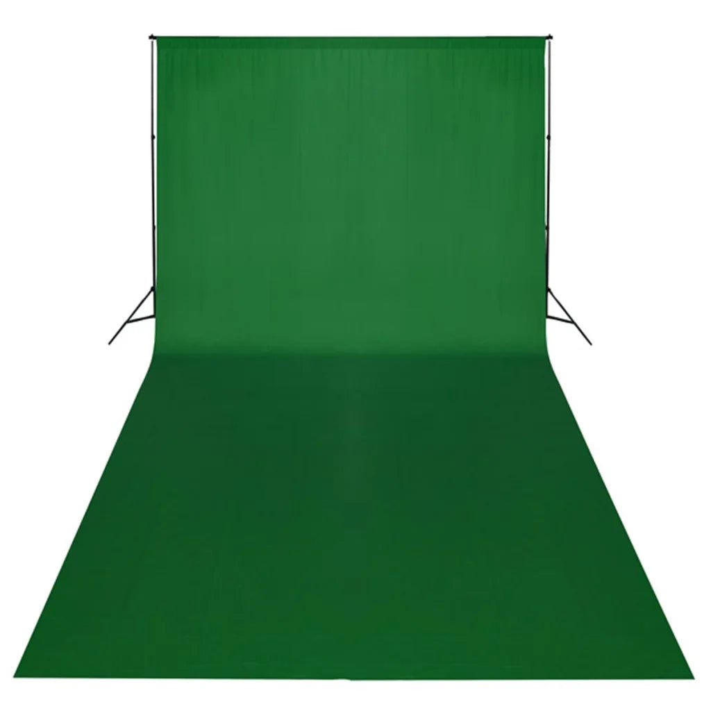 Set Studio Fotografico Fondale Verde 600x300 cm e Luci cod mxl 119138