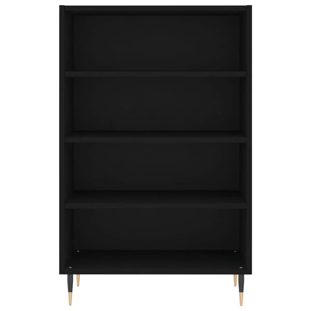 Buffet credenza cassettiera mobiletto mobile contenitore organizer per cucina soggiorno salotto alto 57 x 35 x 90 cm legno ingegnerizzato nero 02_0034939