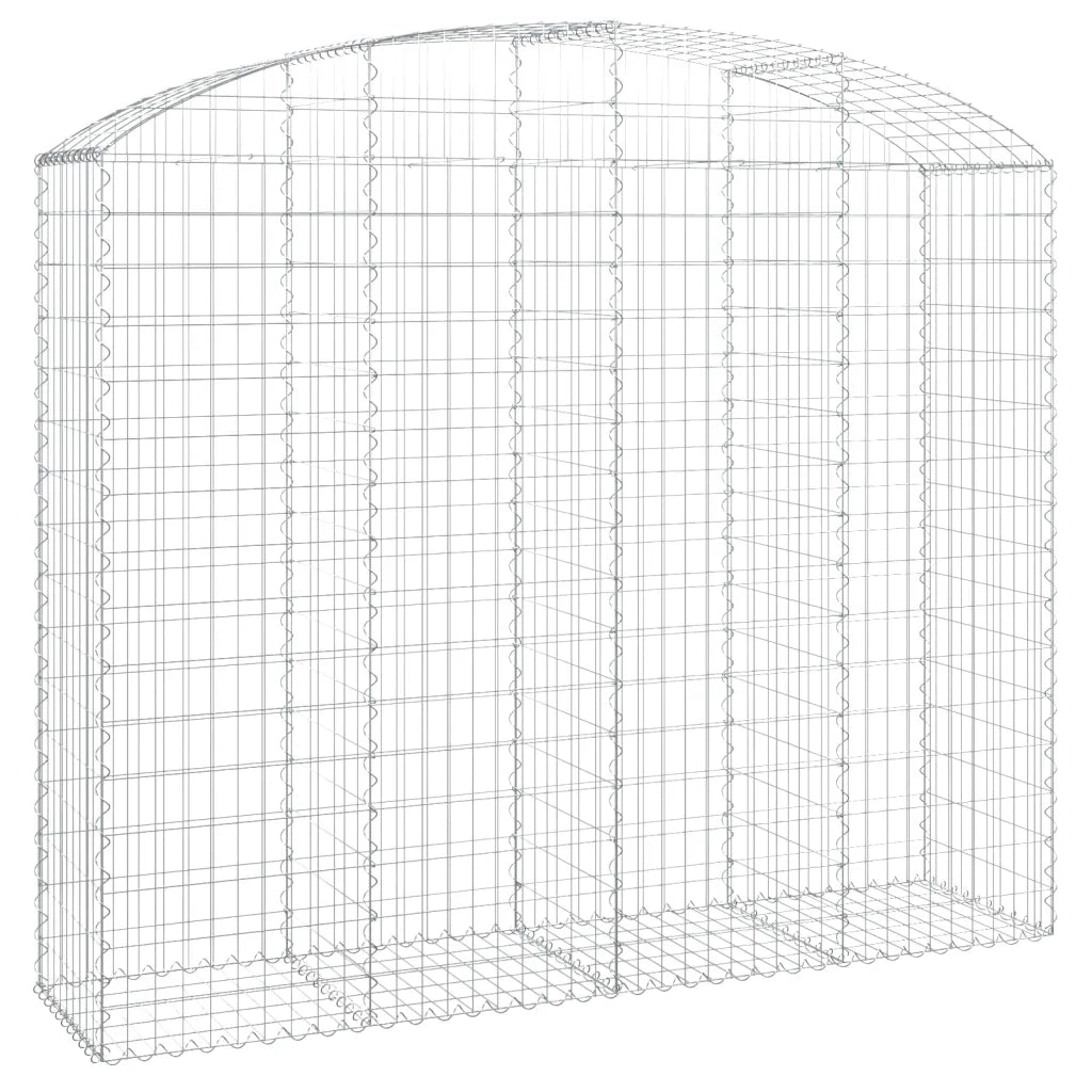 Cesto Gabbione ad Arco 200x50x160/180 cm Ferro Zincato 153478