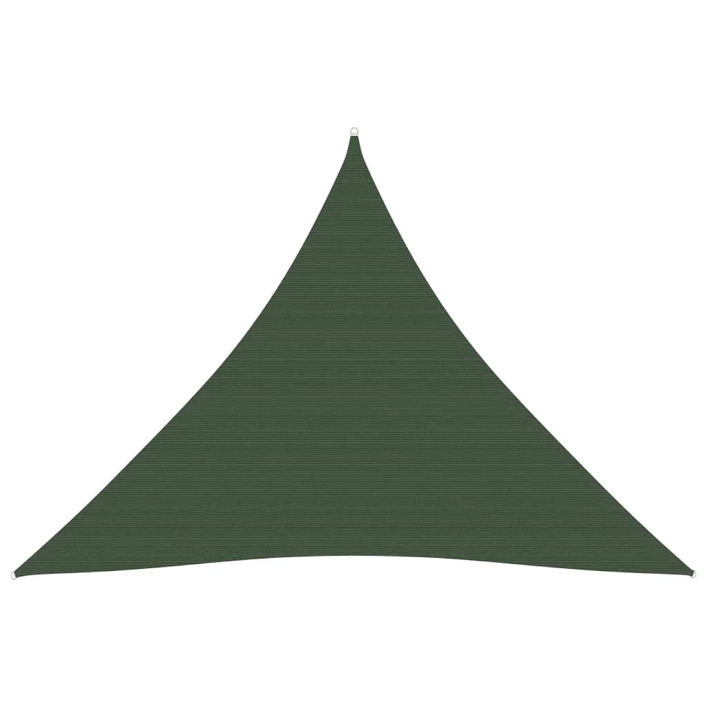 Vela ombreggiante/ombrellone 160 g/m² 4 x 4 x 4 m HDPE verde scuro 02_0009432