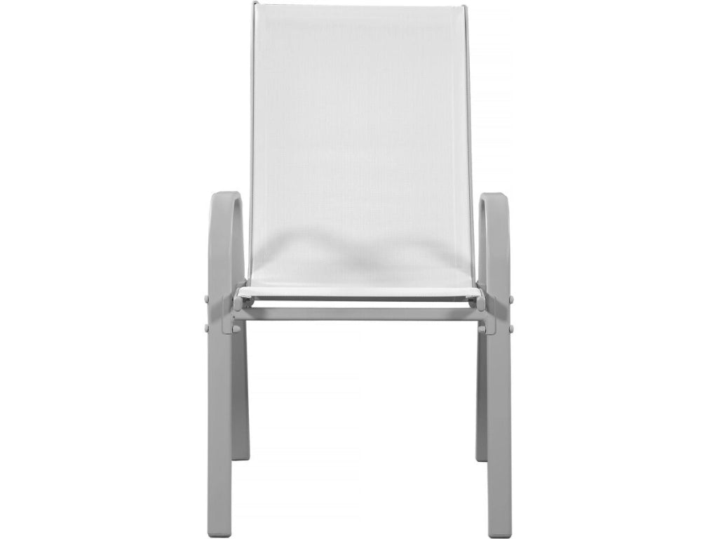 Sedia da giardino textilene "Cordoba" -Phoenix- Grigio chiaro-Set di 2