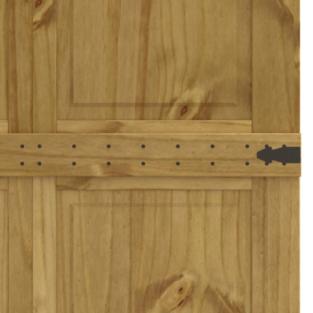 Porta del fienile Corona Marrone Miele 90 x 210 cm 42021181
