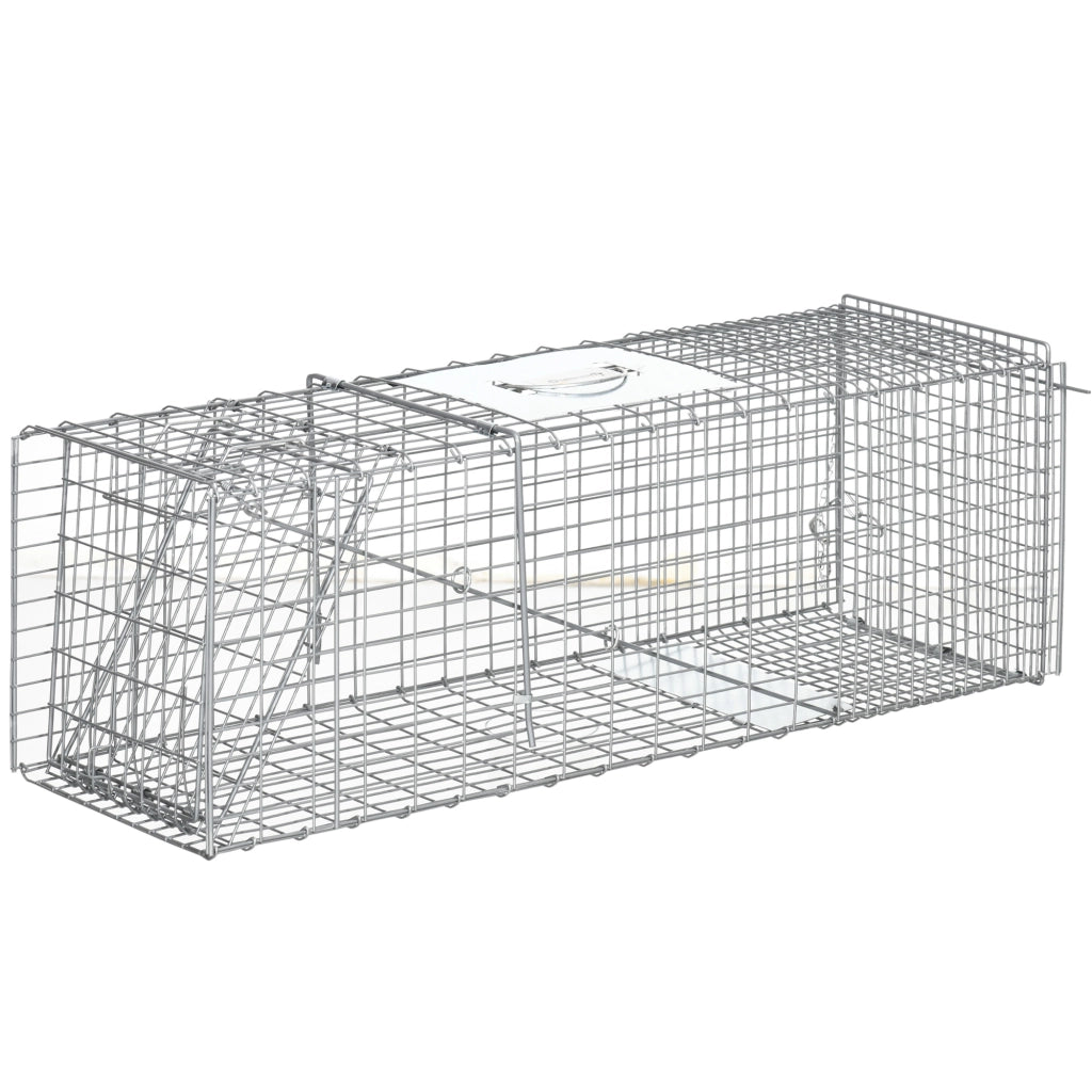 Gabbia per Animali Pieghevole ¨C Zephmum ¨C Grigio 93x31x34.5 cm