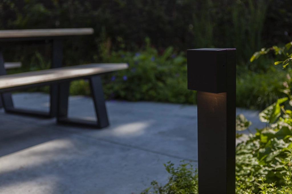 Paletto giardino LED Lutec GEMINI XF nero 800lm IP54