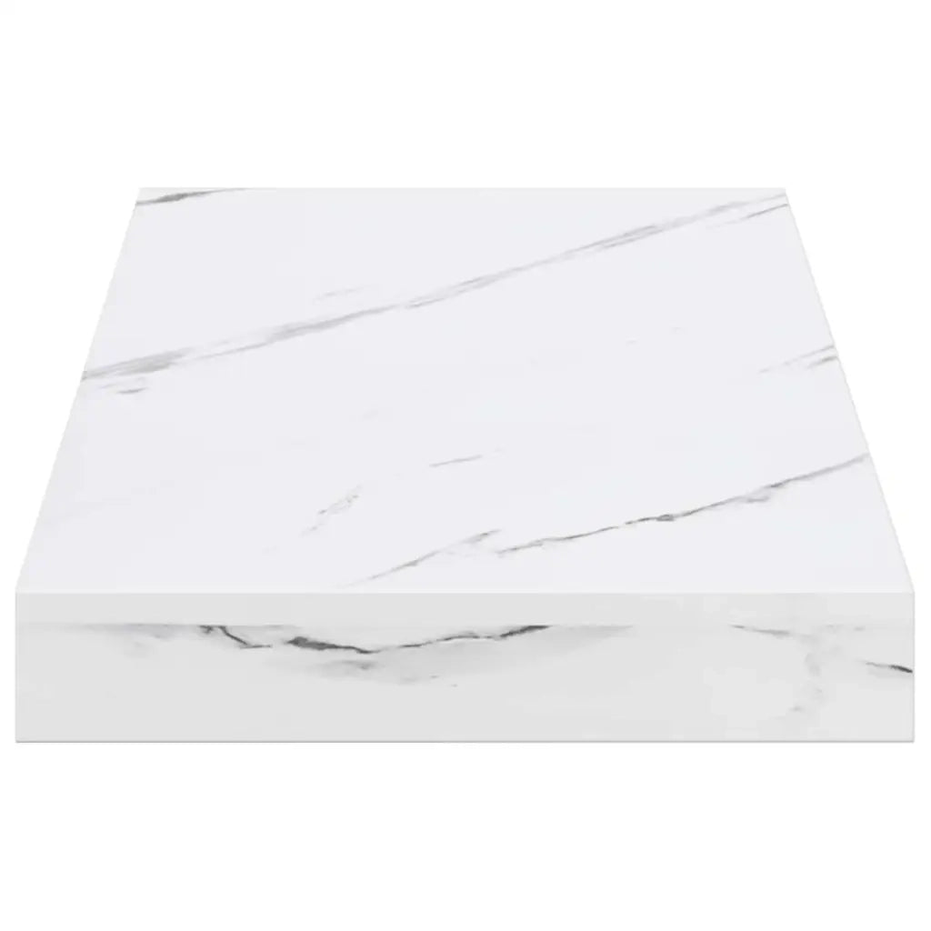 Scaffale da parete 2 pcs Marmo Bianco 50 x 23,5 x 4 cm 42019966