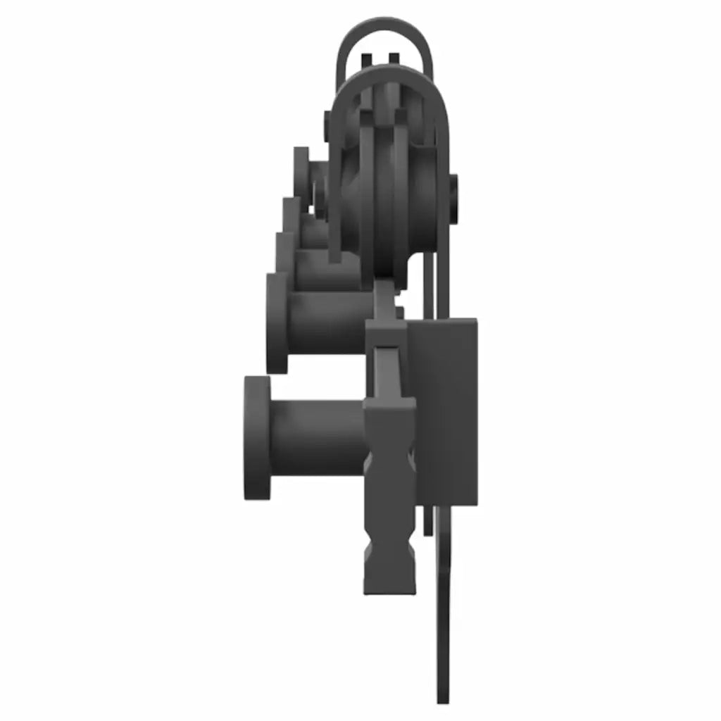 Kit di Binari per Porte Scorrevoli 152,5 cm Acciaio Nero CFW8364309