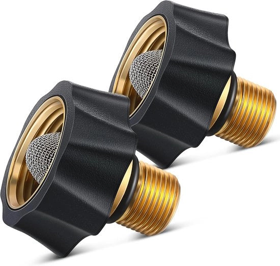 Adattatore per tubo da giardino a 3/4" femmina per 3/8" maschio per iniettore d'acqua per aspirapolvere ad alta pressione, compatibile con più pompe ad alta pressione (compatibile con 7112362)