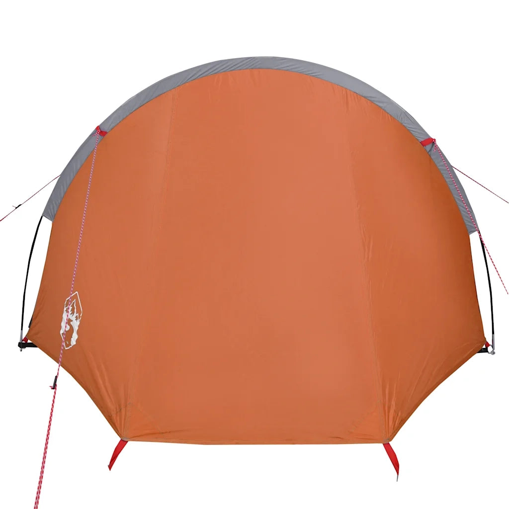 Tenda da Campeggio a Tunnel 4 Persone Arancione Impermeabile 94396
