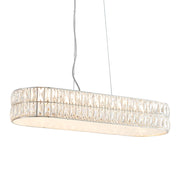 Lampadario sospensione Verina cristallo cromo LED 26W