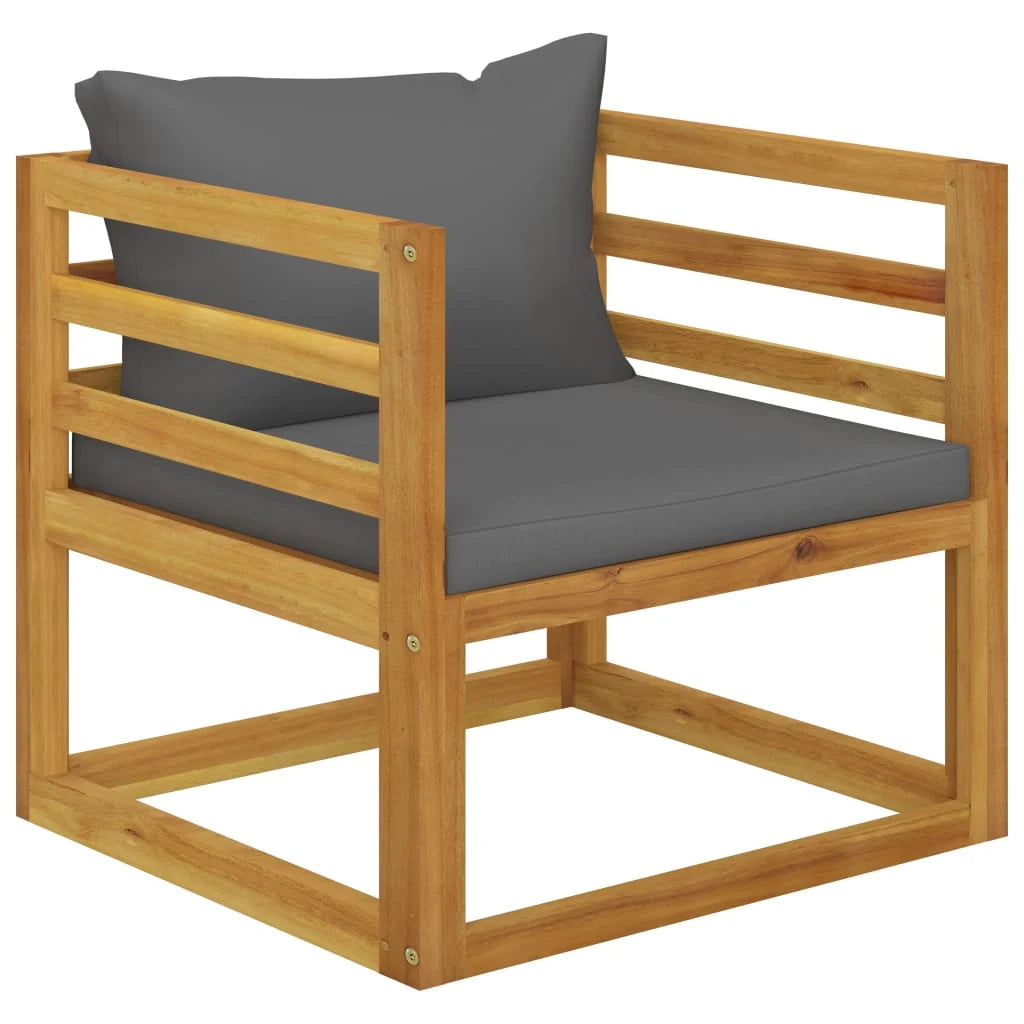 Set di mobili da giardino mobili da esterno 5 pezzi con cuscini legno massello di acacia 02_0016289