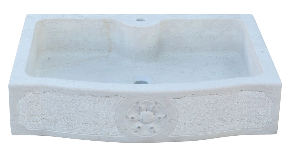 Biscottini Lavandino in marmo bianco di Verona Made in Italy Fontana Acquasantiera