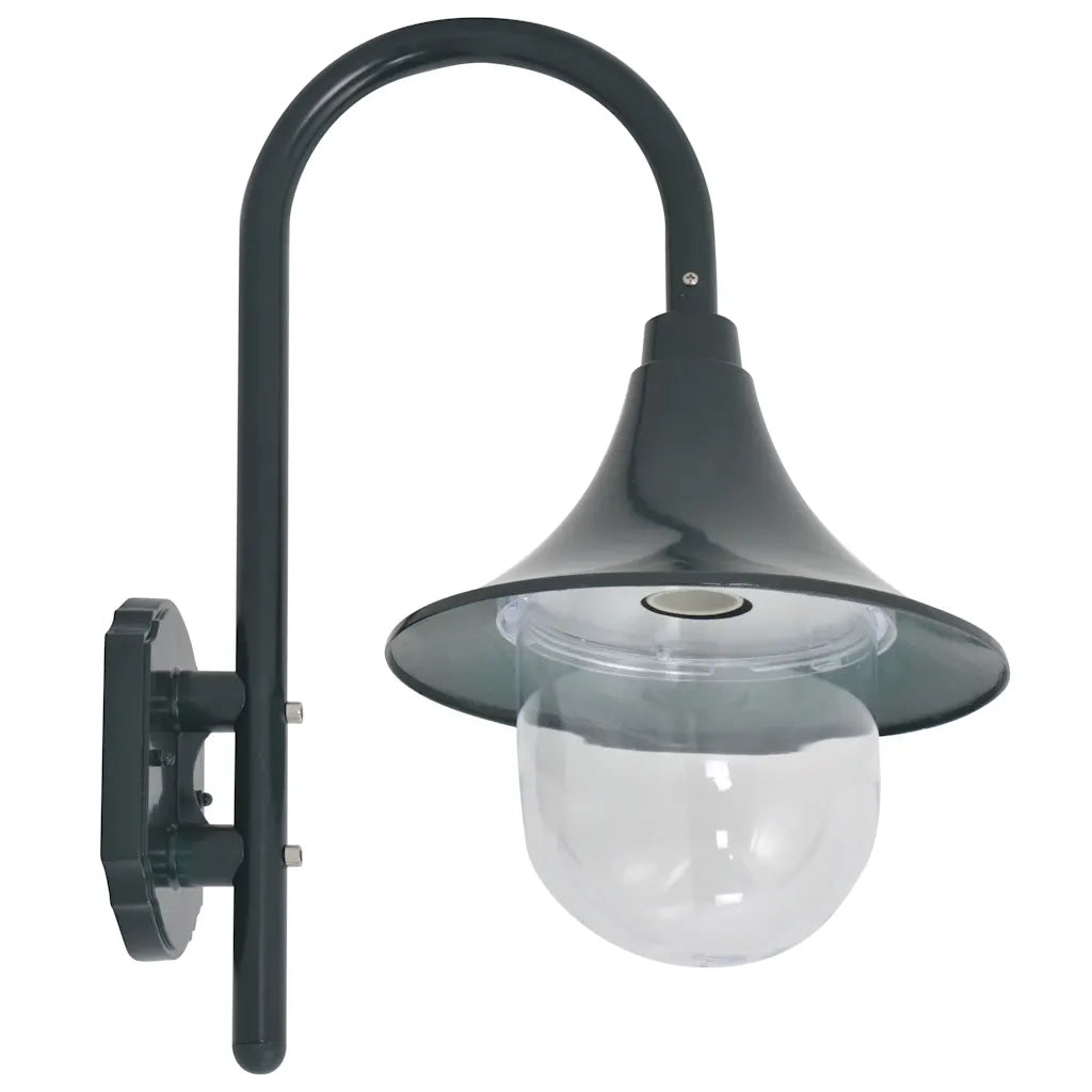 Lampada da Parete da Giardino E27 42 cm Alluminio Verde Scuro CFW5070636