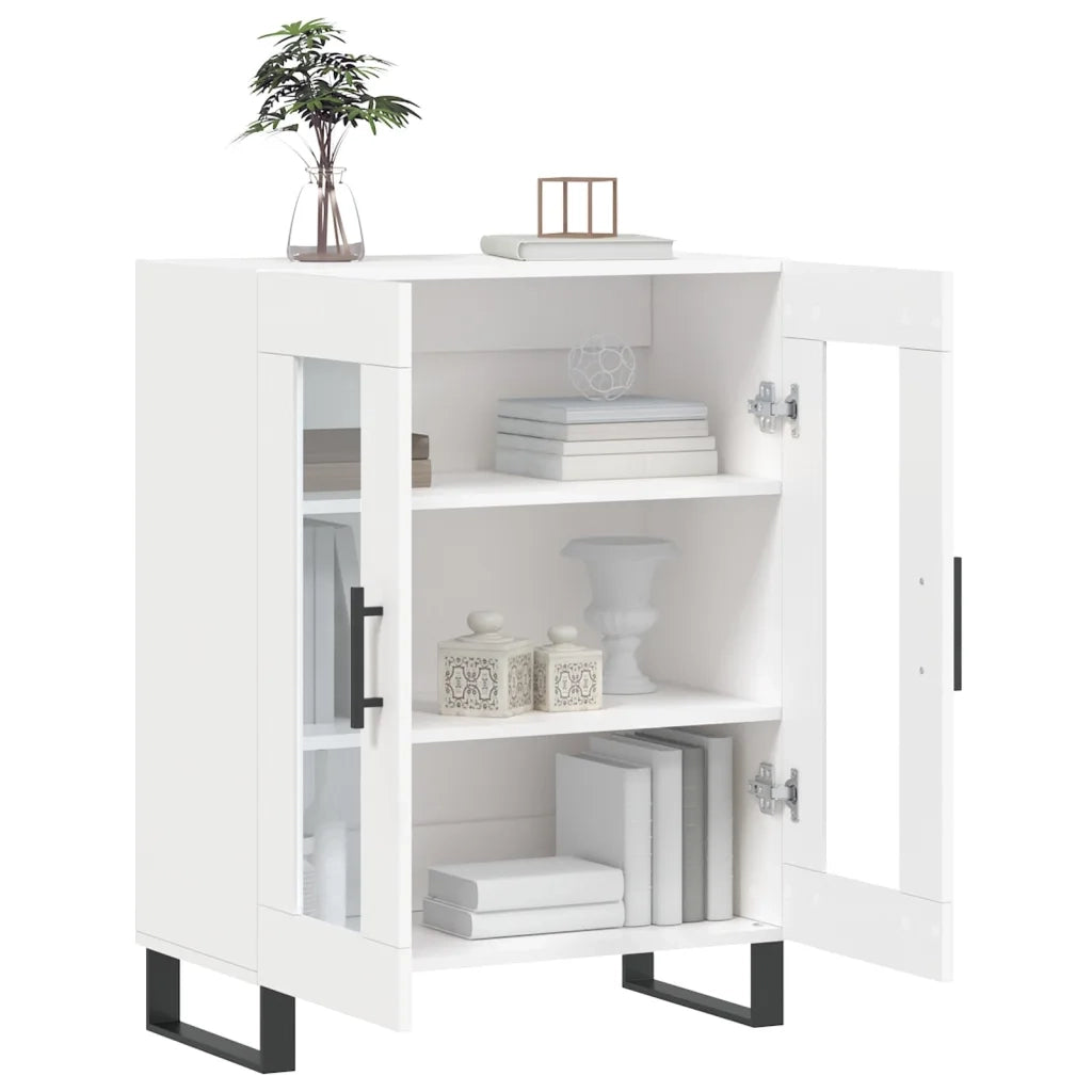 Credenza Bianca 69,5x34x90 cm in Legno Multistrato 827812