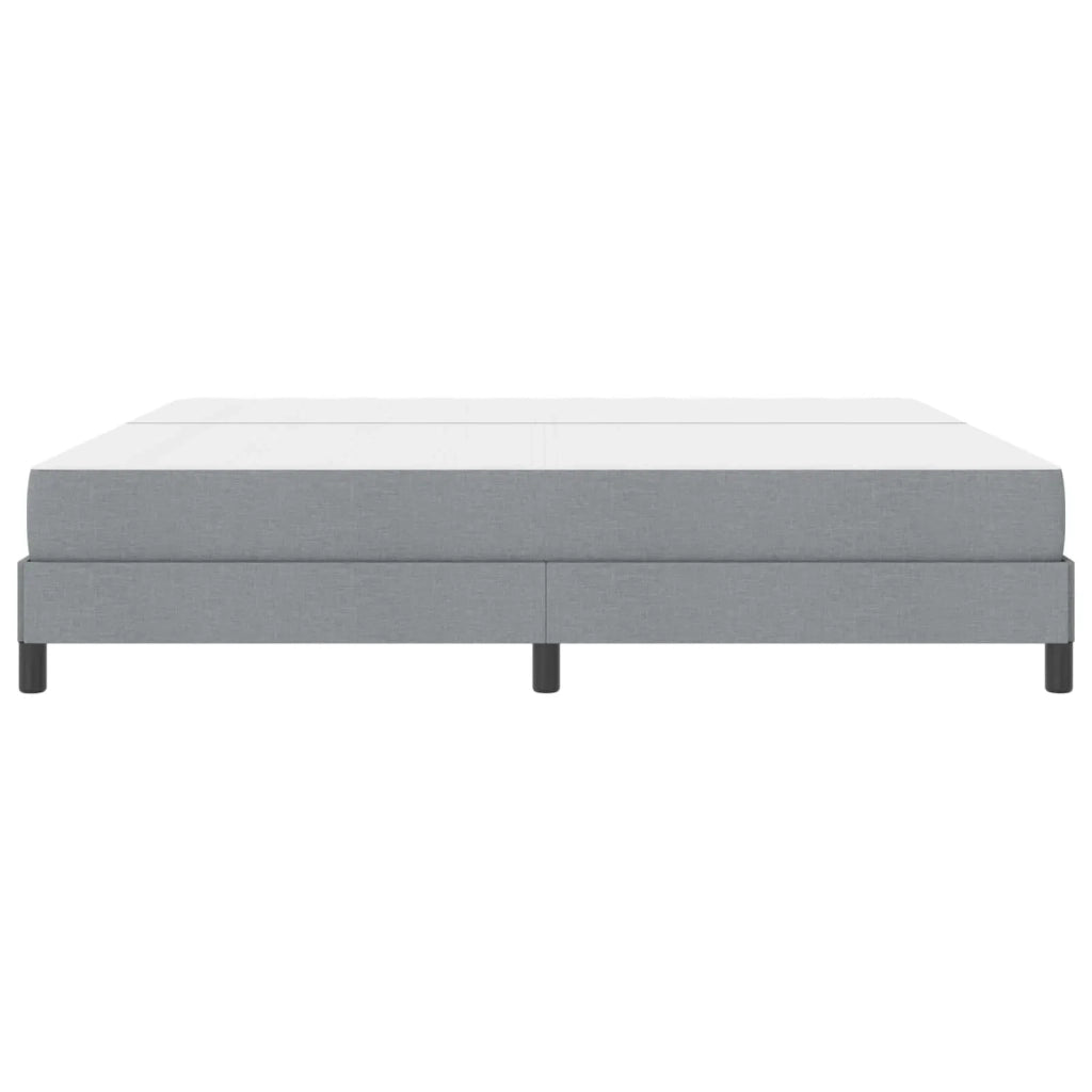 Letto a molle con materasso Grigio chiaro 200 x 200 cm Tessuto 3398514