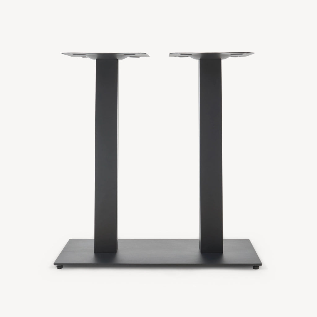 Telaio per Tavolo 'Fai da Te' Vadejord Struttura a 2 Gambe 70 x 40 x 73 cm - Nero [en.casa]