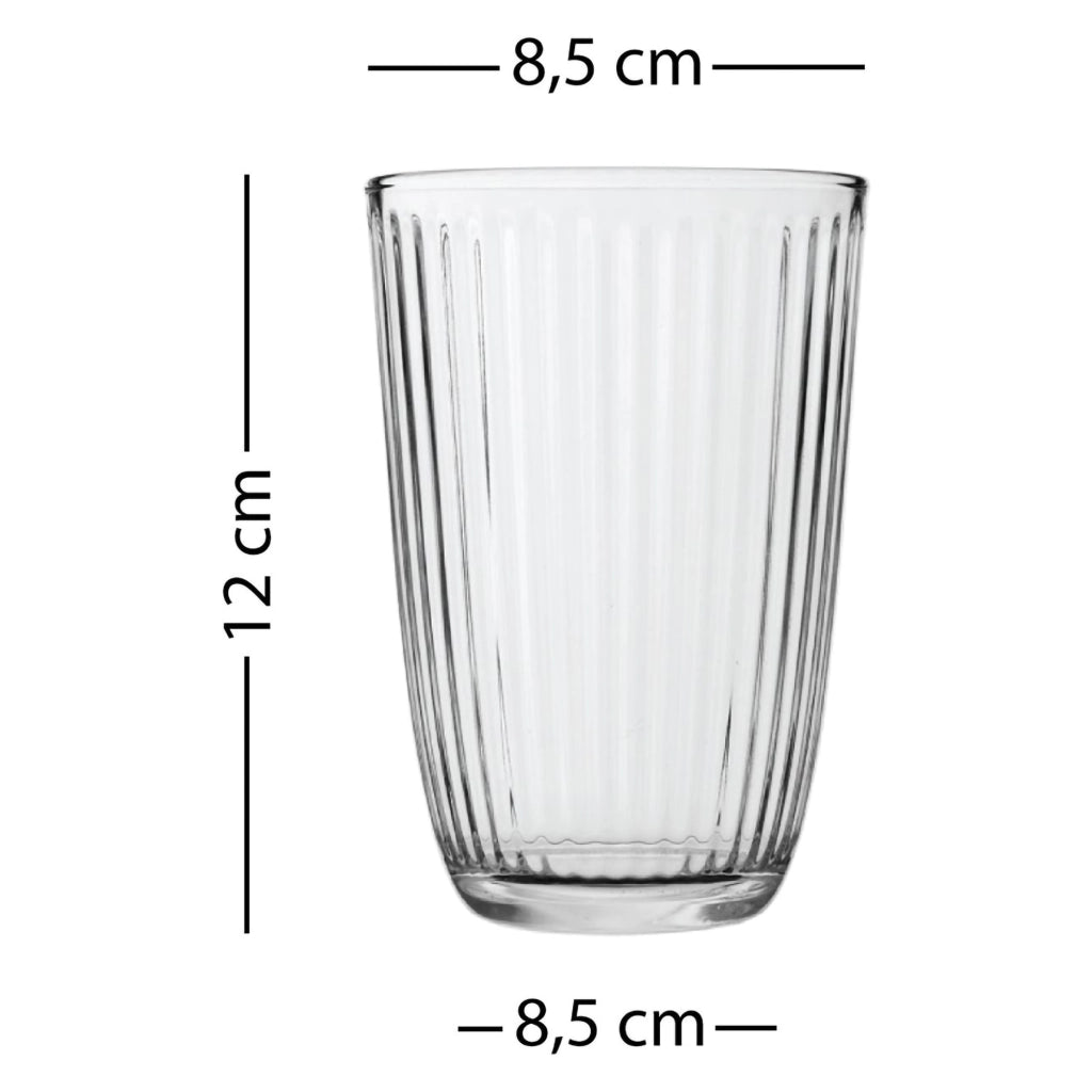 Nesomeno, Bicchieri set da 4 395 ml, Grigio Fume